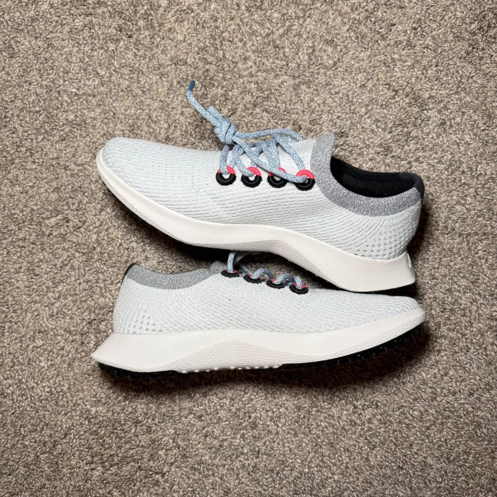 Allbirds Tree Dasher 2 Mens 10 Blizzard Grey Pink Running Shoes TD2 M10